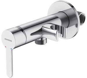 Mezclador sanitario de ducha con soporte Cromado Oslo